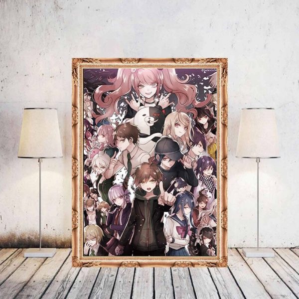 Anime Game Poster Danganronpa Posters Decoration Stickers and Prints Home Room Bar Wall Decor Poster Art 2 - Danganronpa Merch