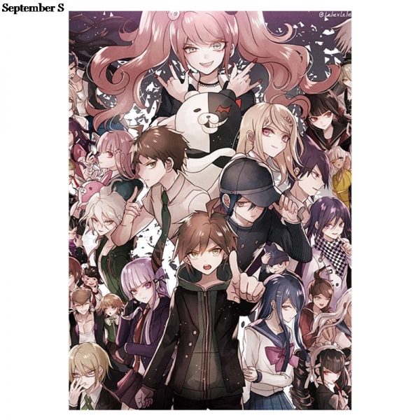 Anime Game Poster Danganronpa Posters Decoration Stickers and Prints Home Room Bar Wall Decor Poster Art - Danganronpa Merch