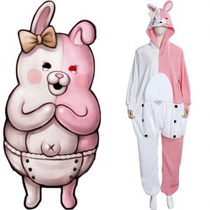 Danganronpa Dangan Pyjamas - Monokuma Monomi Cosplay Costume Jumpsuit
