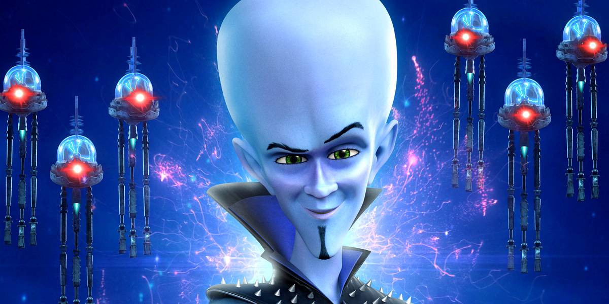 megamind in front of glowing robots - Danganronpa Merch